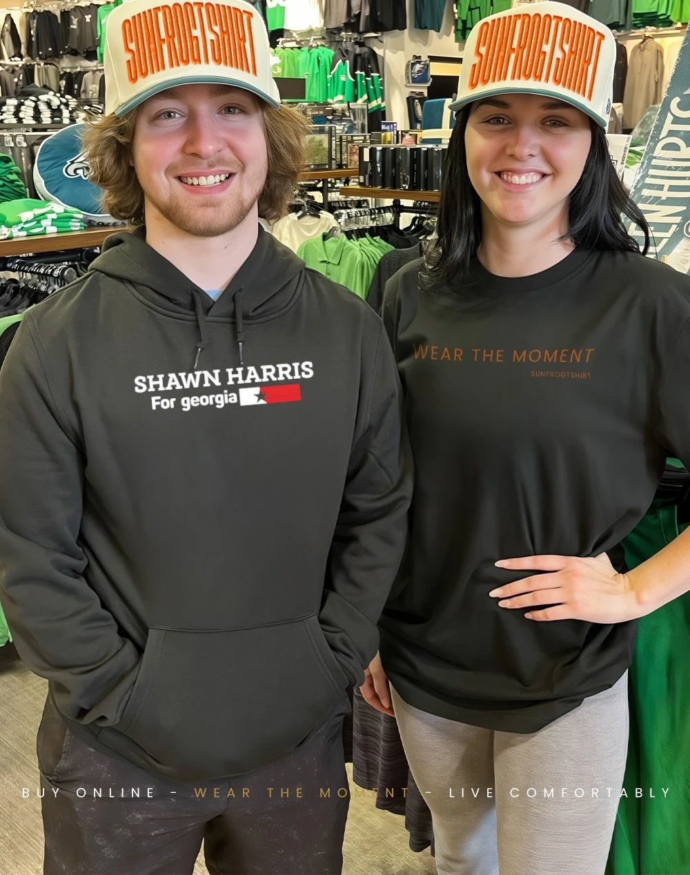 Shawn Harris For Georgia flag shirt