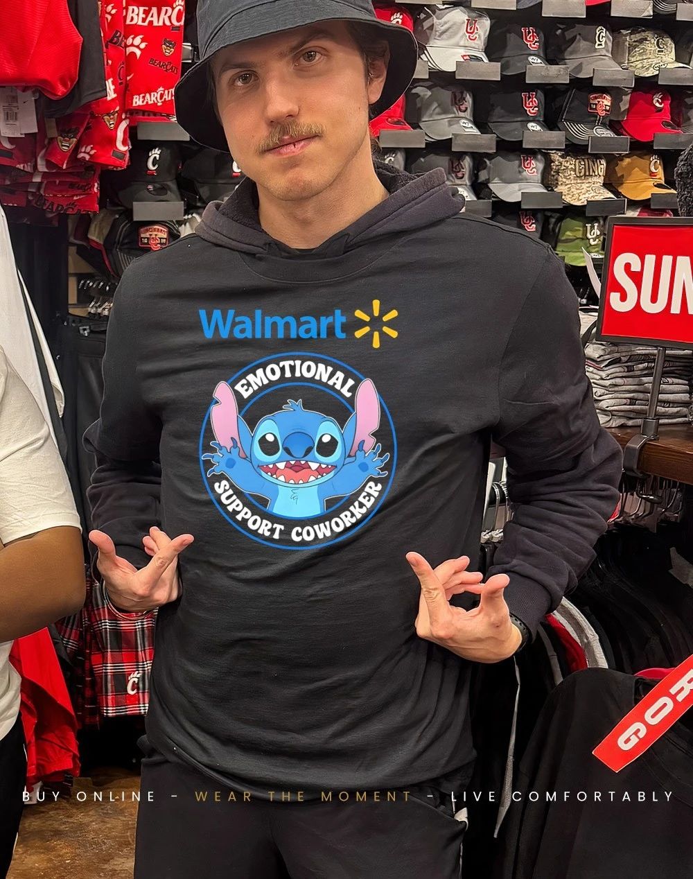 Walmart emotional support coworker Bluey shirt