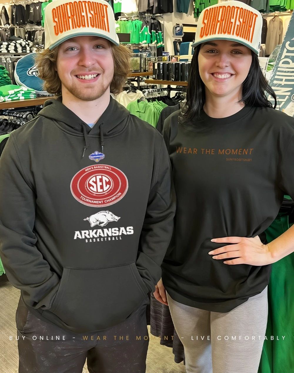 Arkansas Razorbacks 2026 SEC Tournament Champions logo shirt