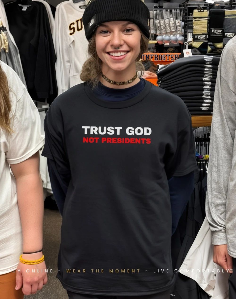 Trust god not presidents shirt