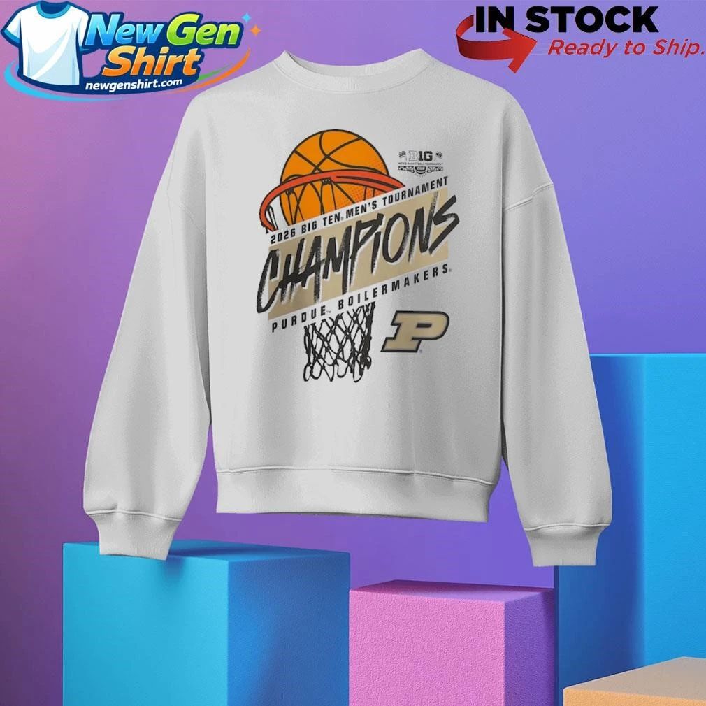 Purdue Boilermakers 2026 Big Ten Men’s Basketball Tournament Champions Shirt