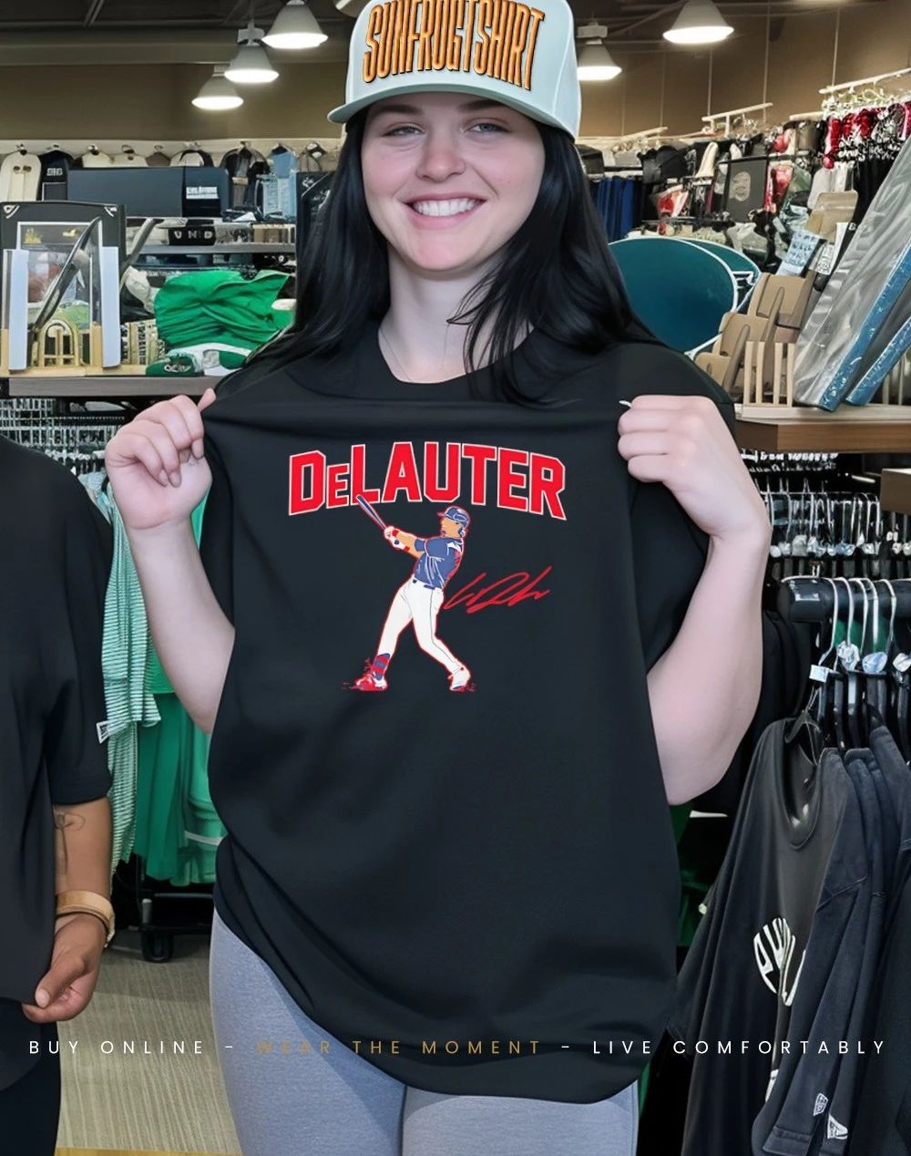 Chase DeLauter Cleveland Guardians Slugger Swing signature shirt