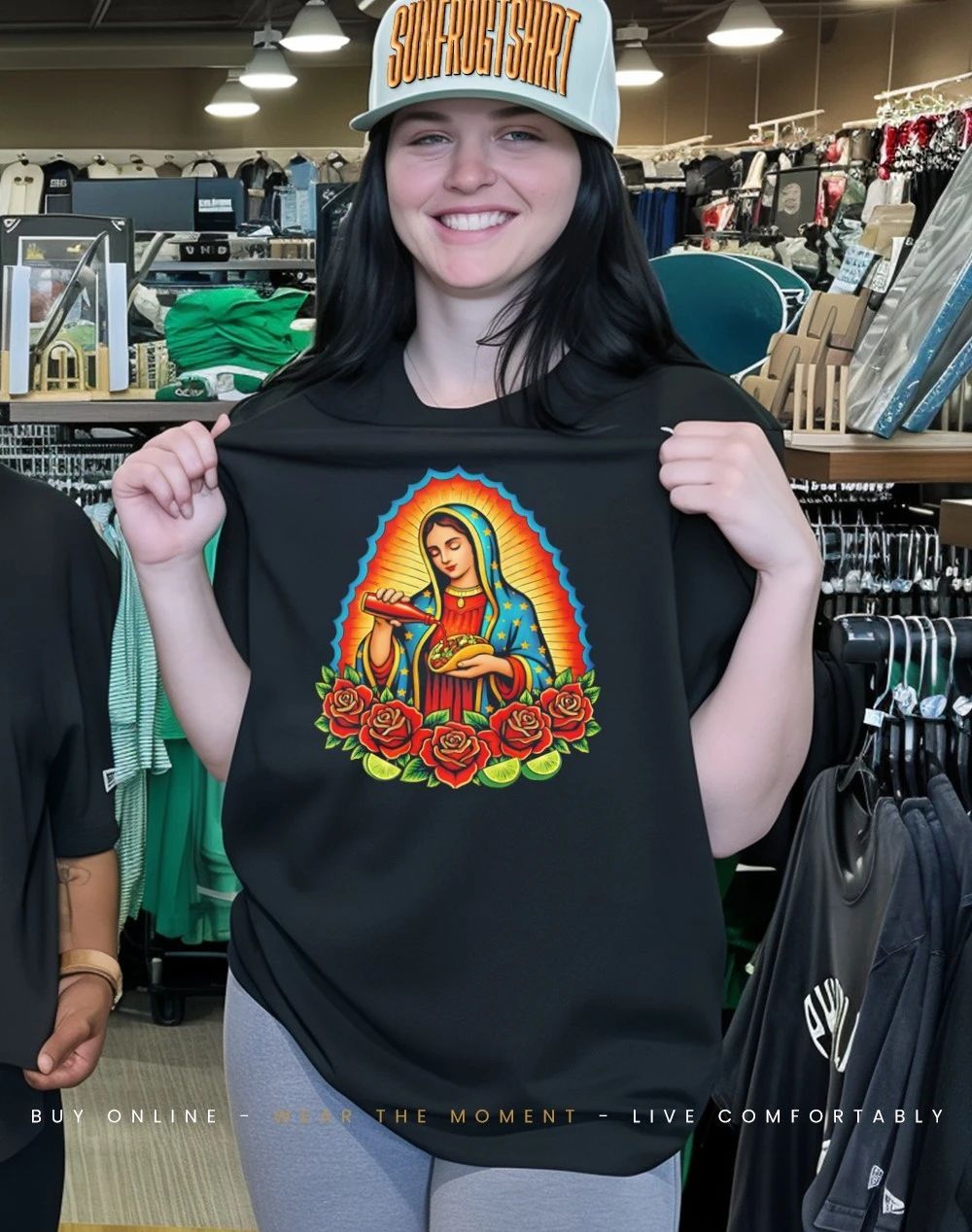 Taco Virgen Maria graphic shirt