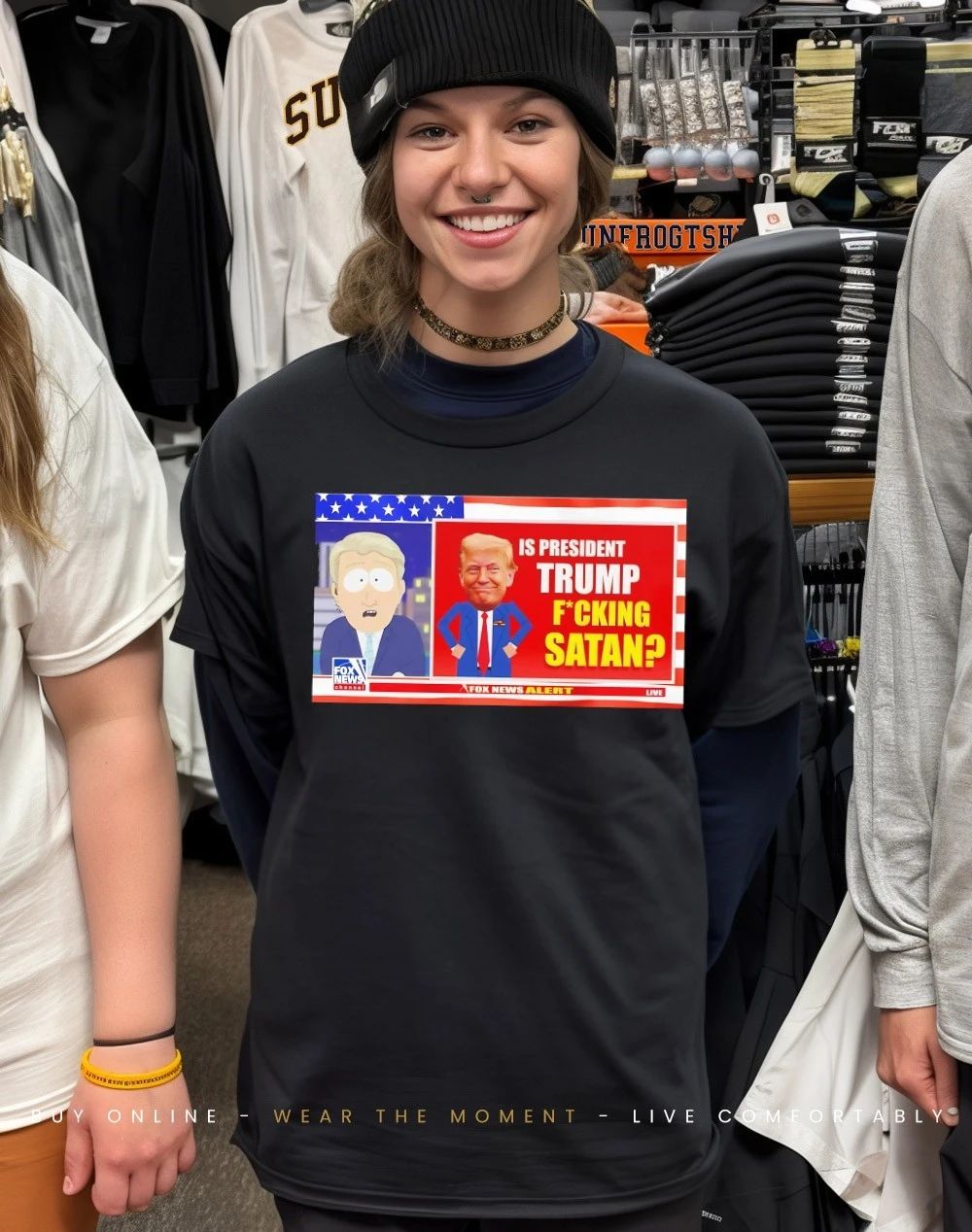 South Park news is president Trump fucking Satan shirt