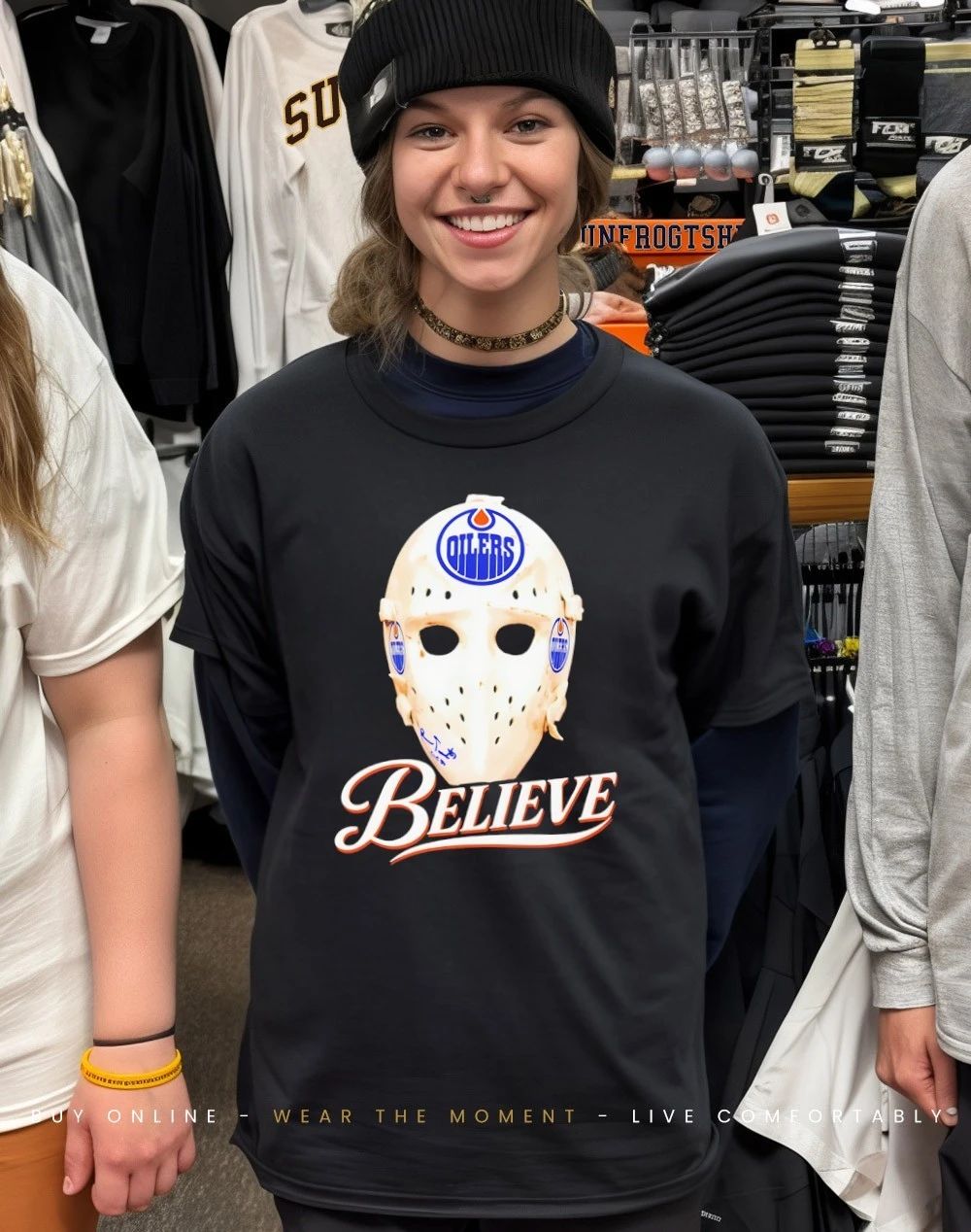 Believe Mask Edmonton Oilers shirt