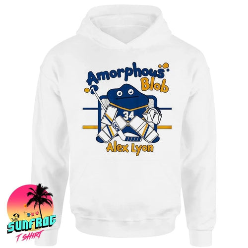 Alex Lyon Amorphous Blob Buffalo Sabres front and back shirt