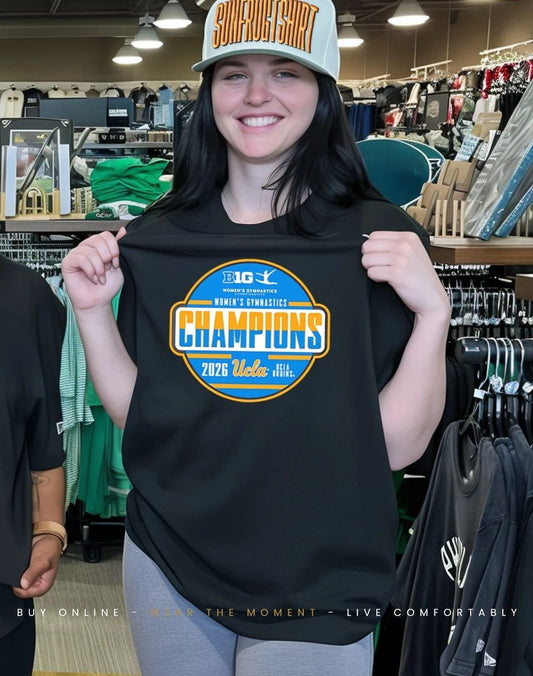 UCLA Bruins 2026 Big Ten Women’s Gymnastics Tournament Champions Locker Room shirt