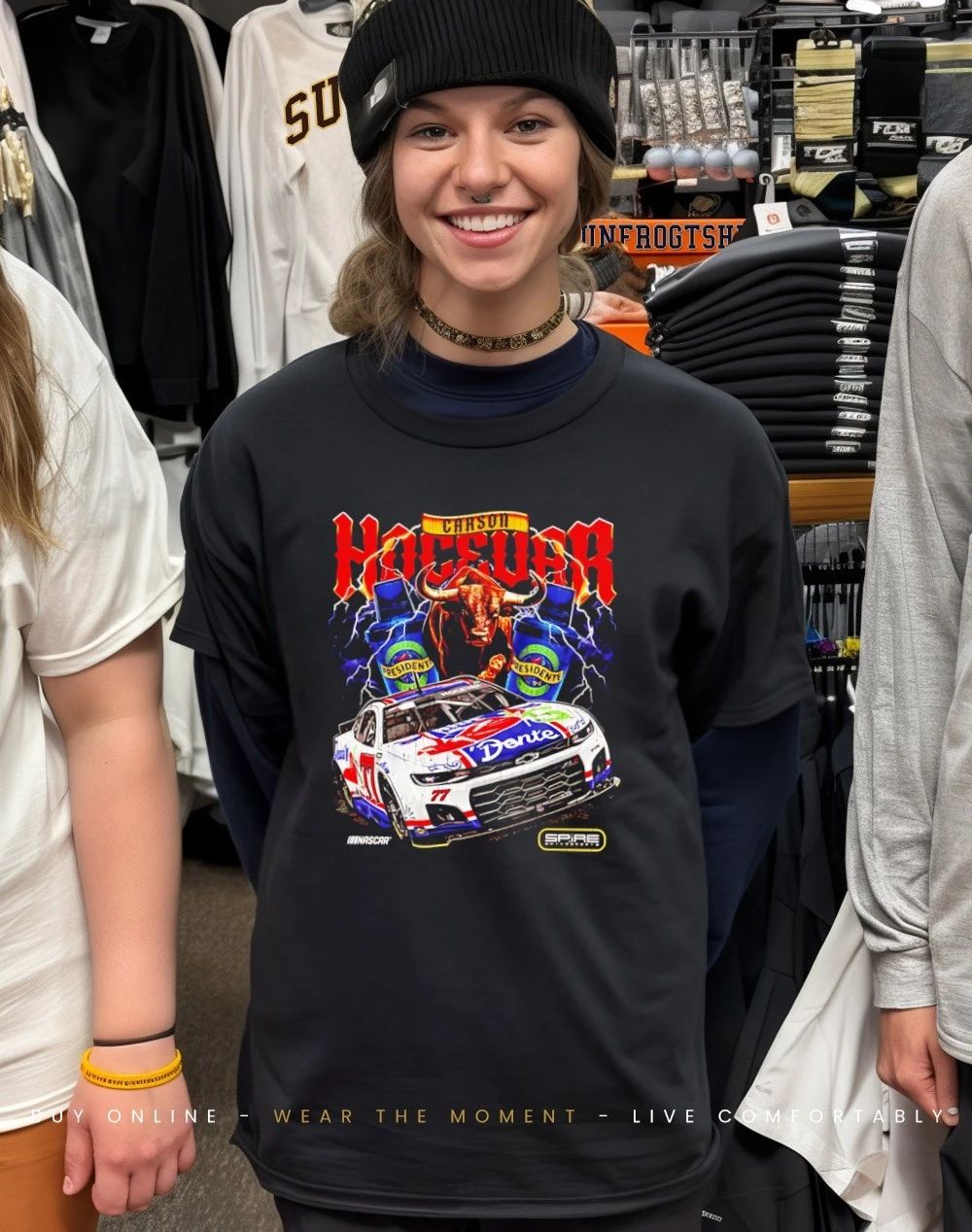 Carson Hocevar E2 Chili’s Car picture collage shirt