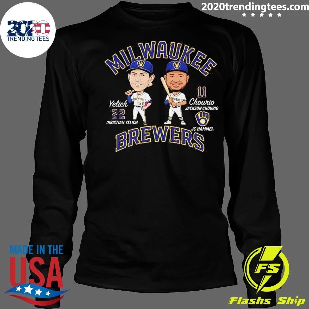 Lomilwaukee Brewers Christian Yelich And Jackson Chourio Baseball Fan Shirt