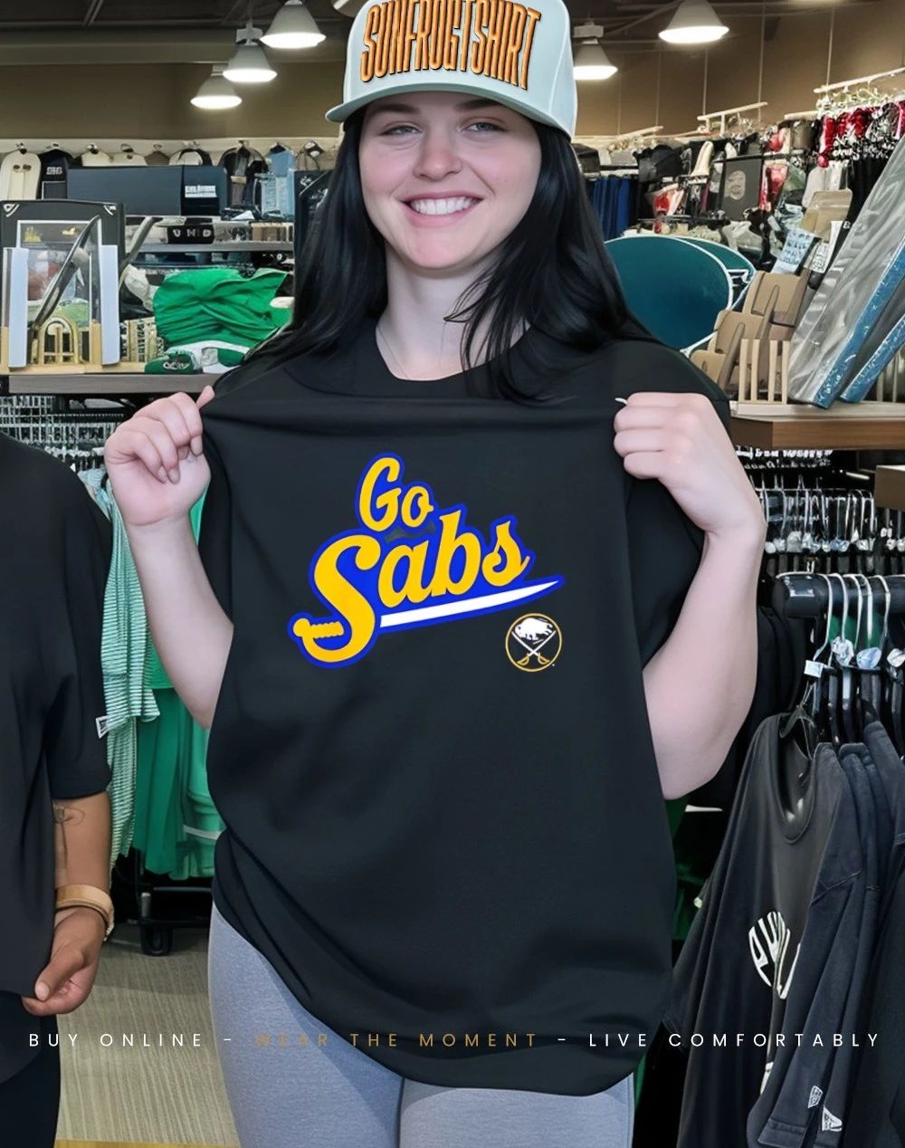 Buffalo Sabers Go Sabs logo shirt