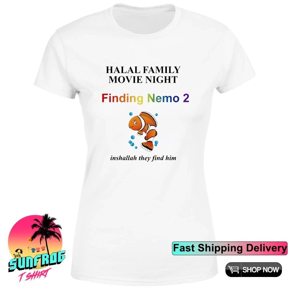 Halal Family Movie Night Finding Nemo 2 Inshallah They Find Him Shirt