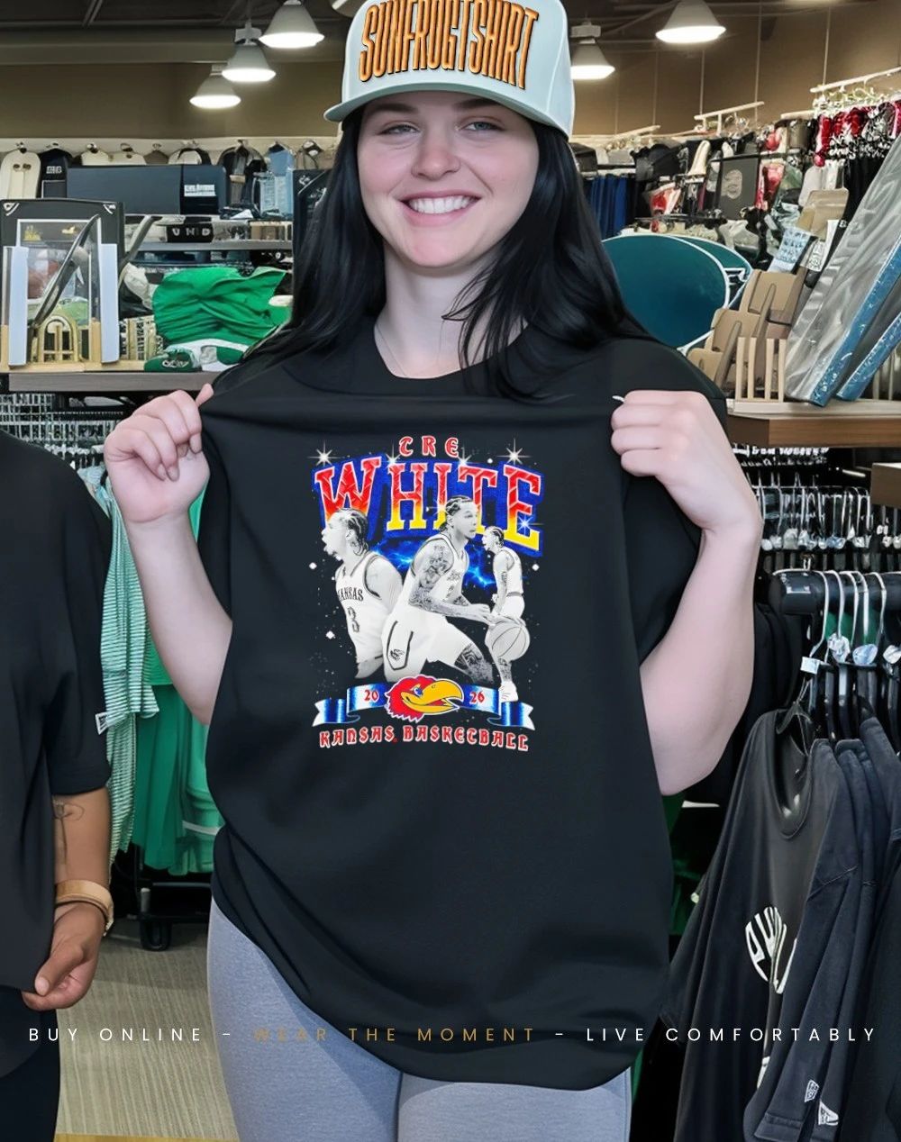 Tre White Kansas Jayhawks 90s Graphic shirt