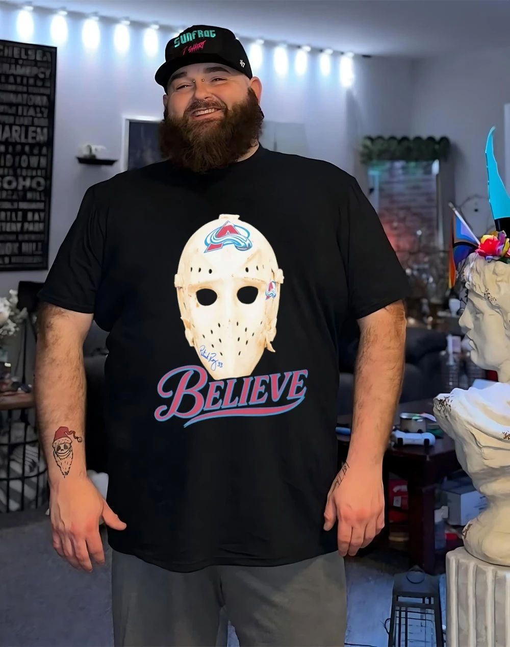 Believe Mask Colorado Avalanche shirt