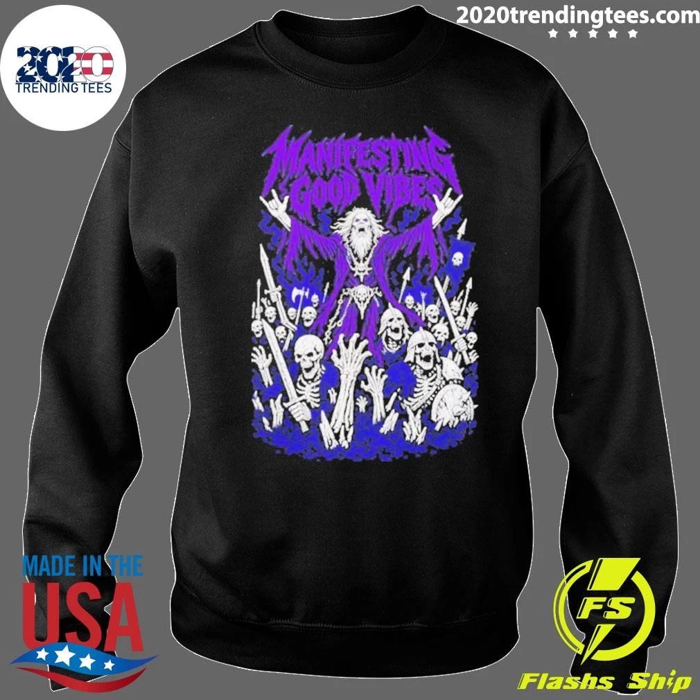 Manifesting Good Vibes Necromancer Wizard Shirt