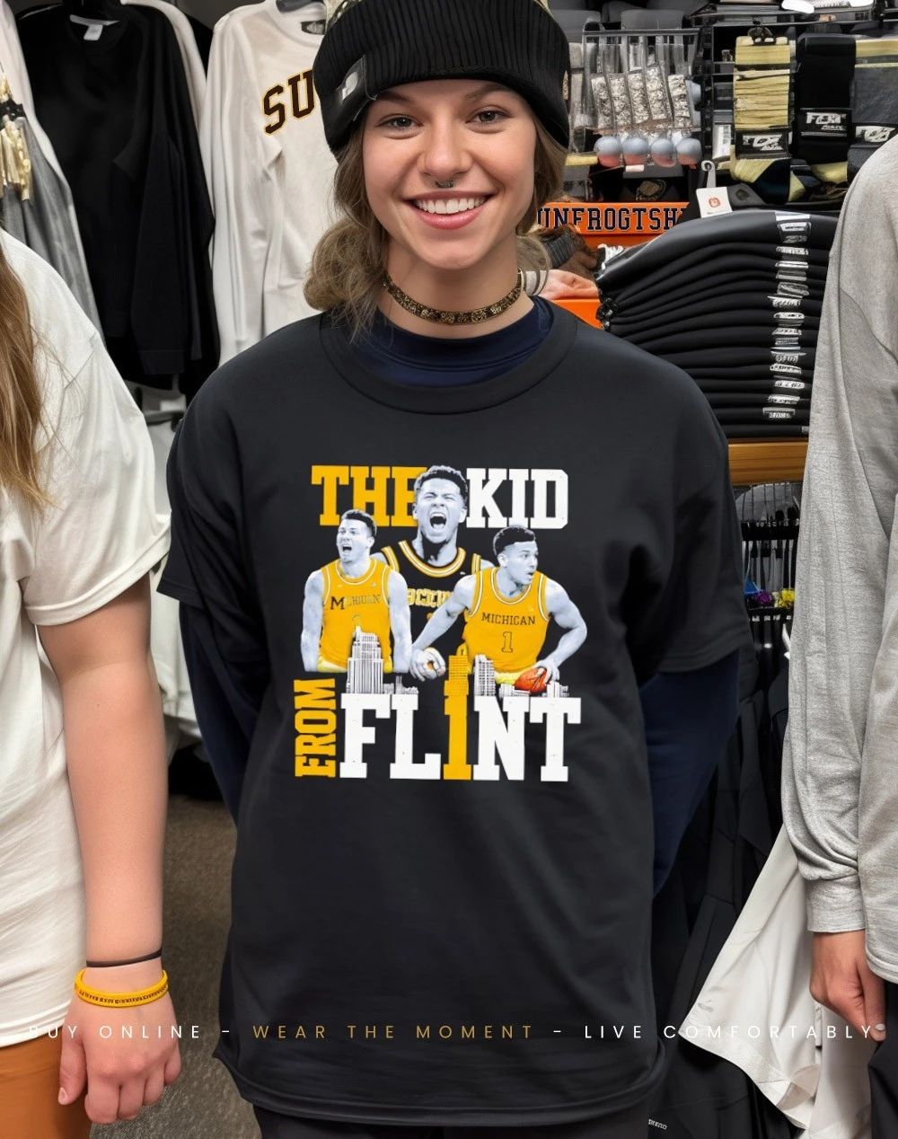 The Kid from Fl1nt Michigan Wolverines 2026 NCAA Men’s Basketball Champs shirt
