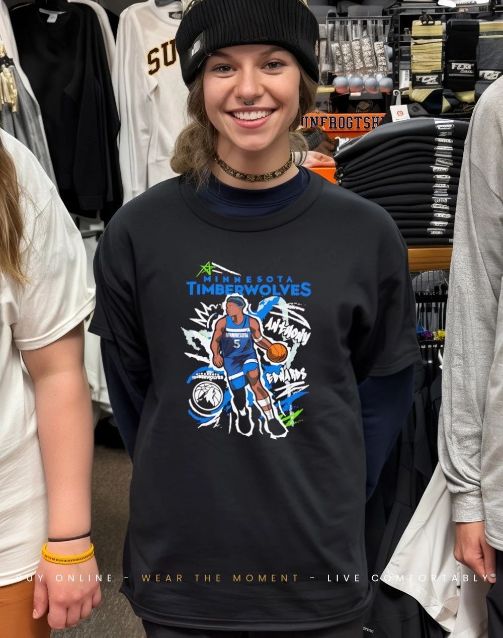 Anthony Edwards Minnesota Timberwolves Chalked Up shirt