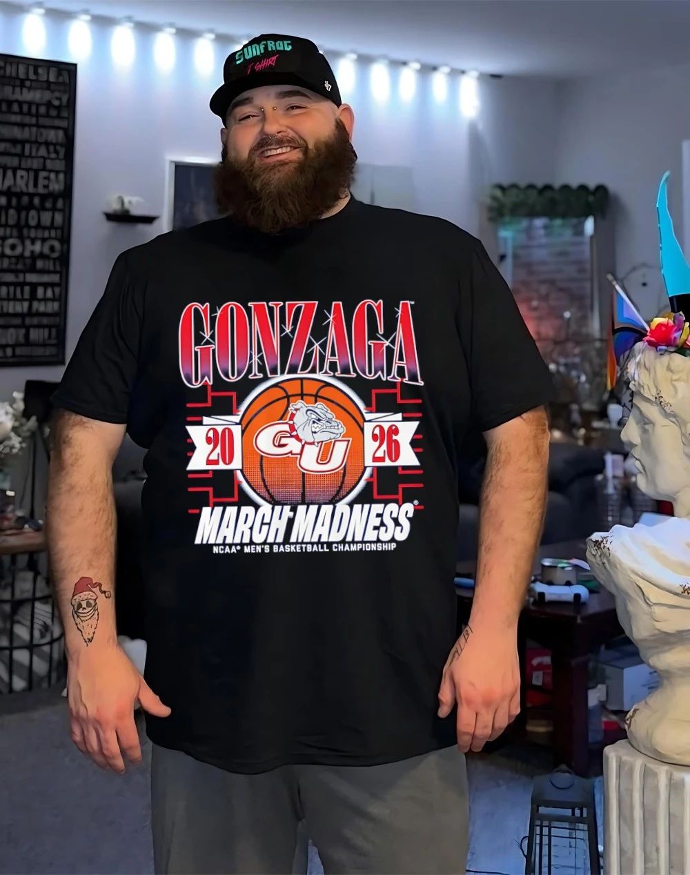 Gonzaga Bulldogs MBB 2026 March Madness logo shirt