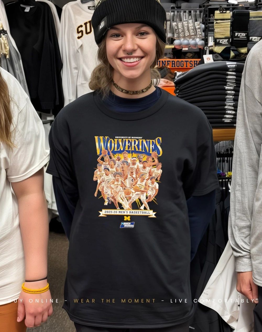 Michigan Men’s Basketball NCAA March Madness 2026 Team Collage shirt
