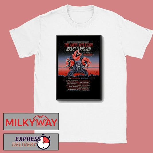 The Amity Affliction And August Burns Red The Spring Horizons Tour 2026 Poster shirt