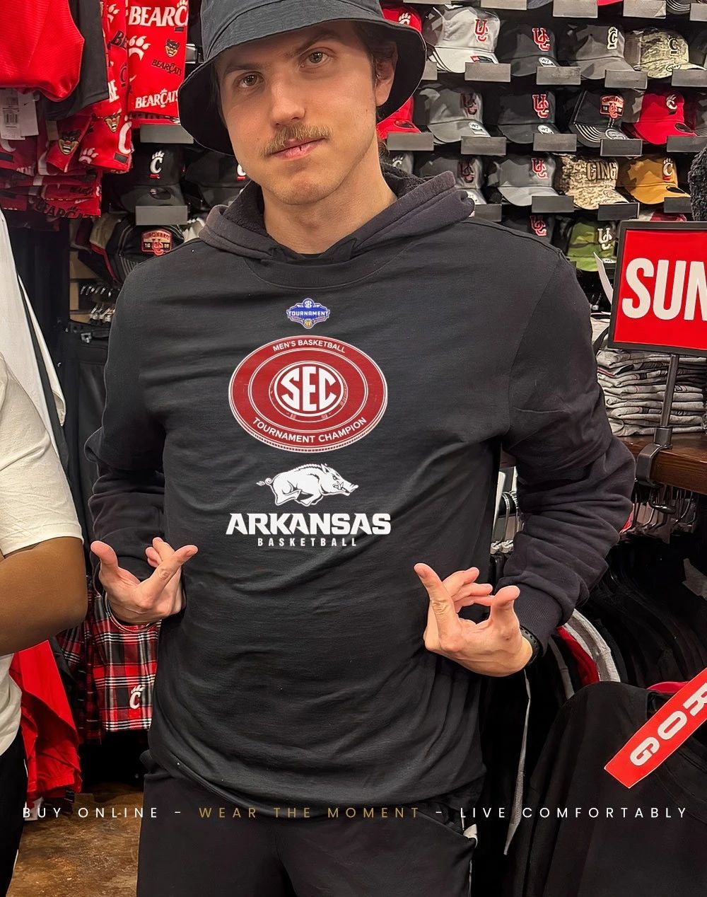 Arkansas Razorbacks 2026 SEC Tournament Champions logo shirt