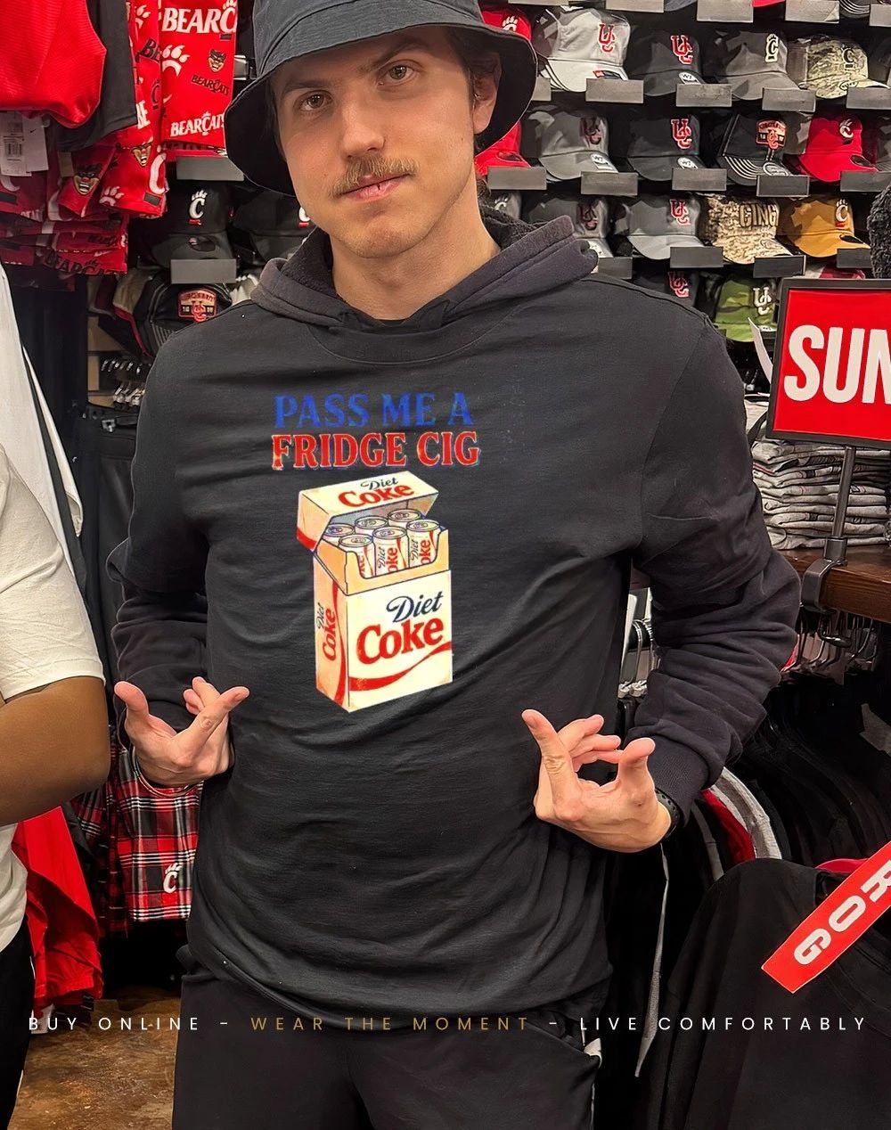 Pass Me A Fridge Cig Diet Coke shirt