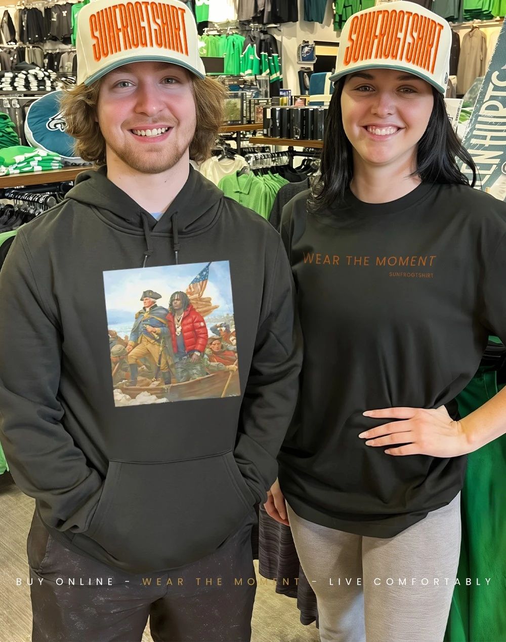 Chief Keef Crossing The Delaware George Washington Parody shirt