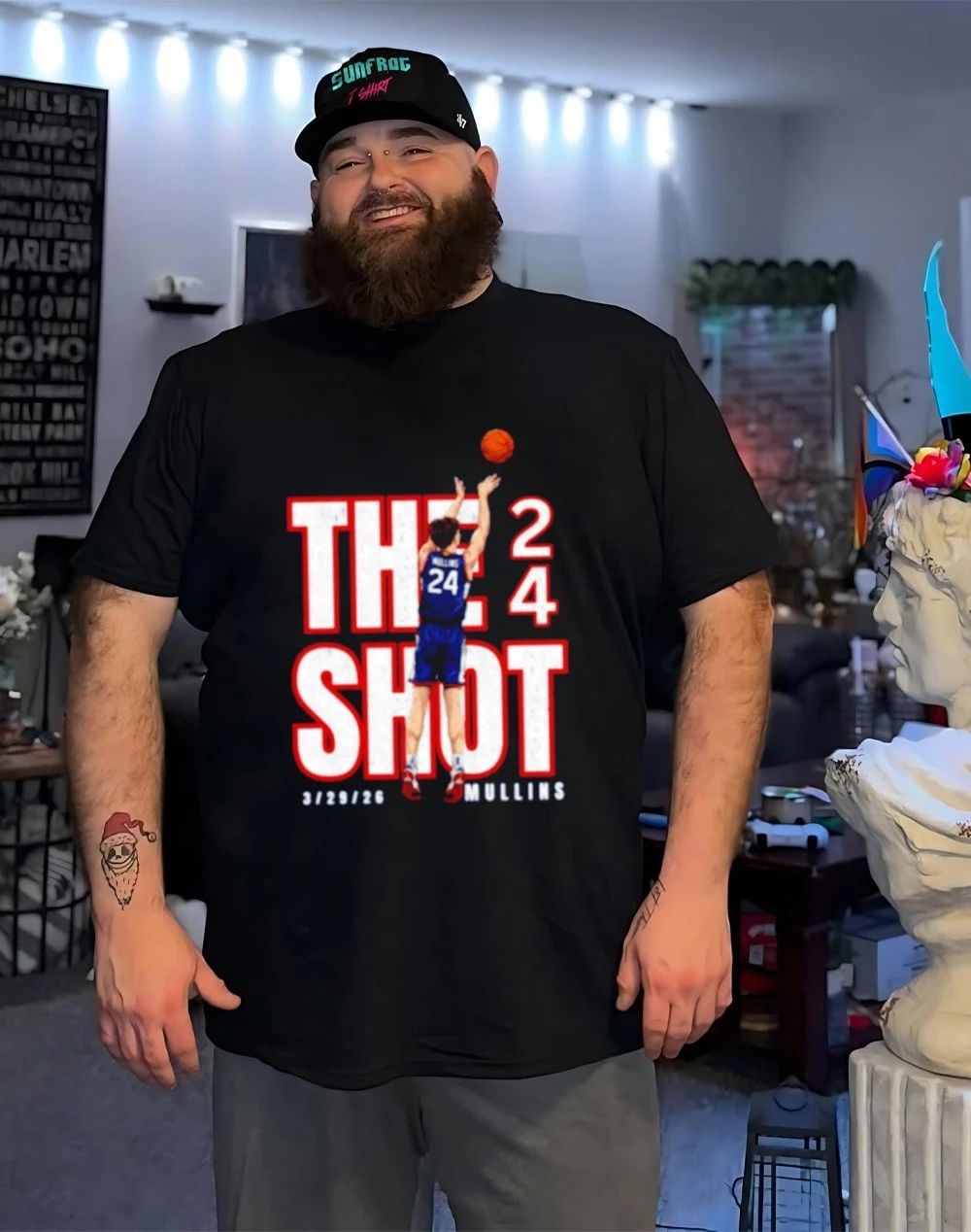 Mullins 24 The Shot 2.0 Final Four Basketball graphic shirt
