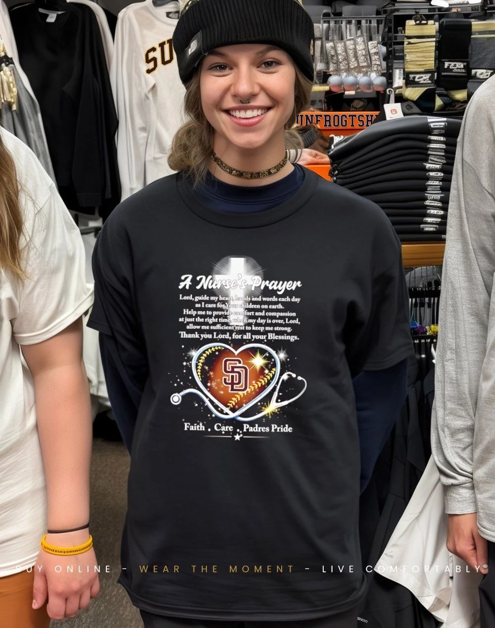 Padres Nurse Prayer Faith Care Padres Pride shirt