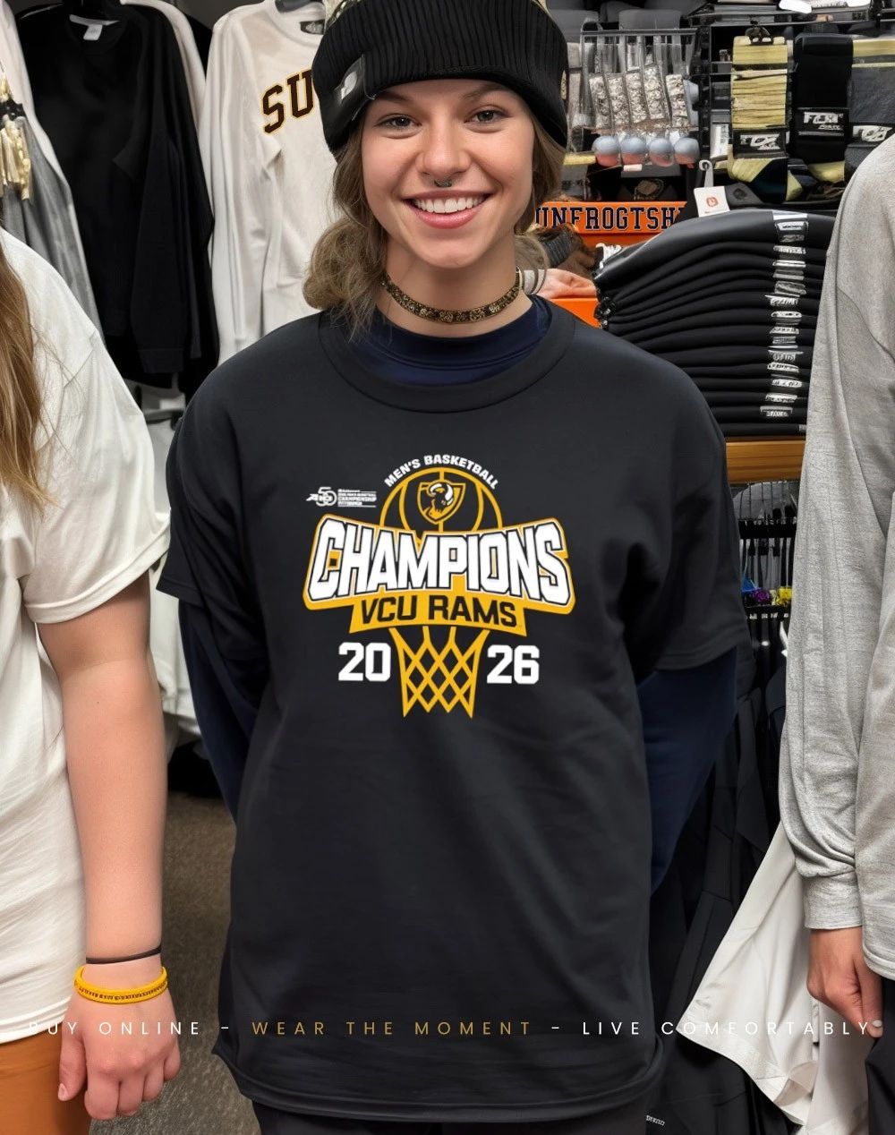 VCU Rams 2026 A-10 Men’s Basketball Tournament Champions shirt