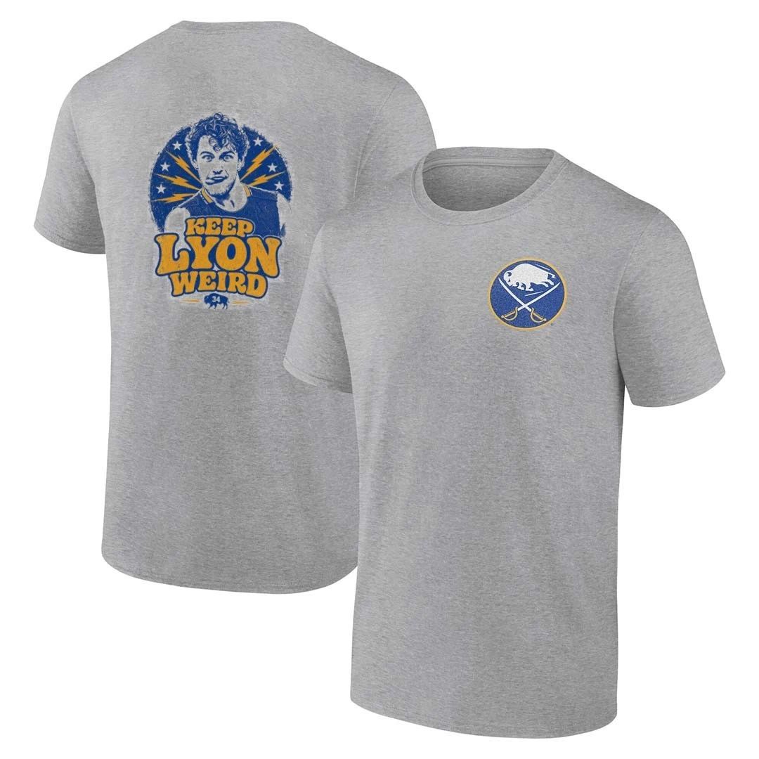 Buffalo Sabres keep Lyon weird front and back shirt