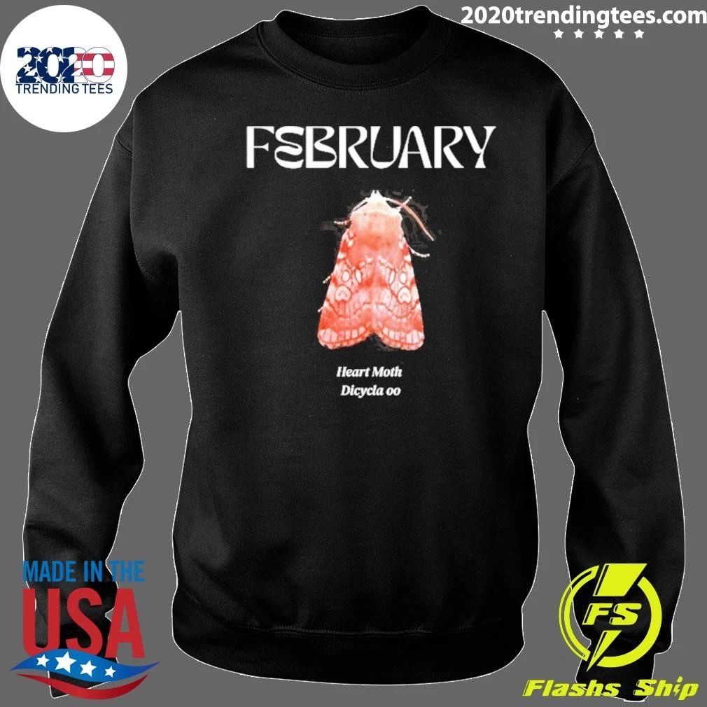 February Heart Moth Dicycla Oo Entomology Shirt