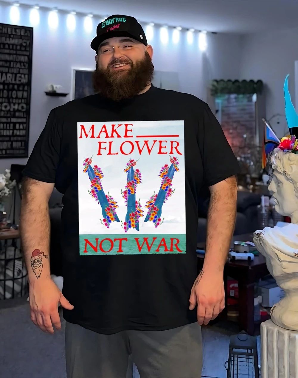 Minuteman III make flower not war shirt