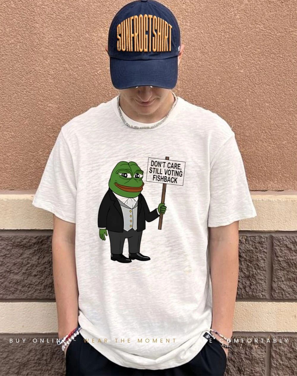 Mr Pepe Don’t care still voting fishback shirt