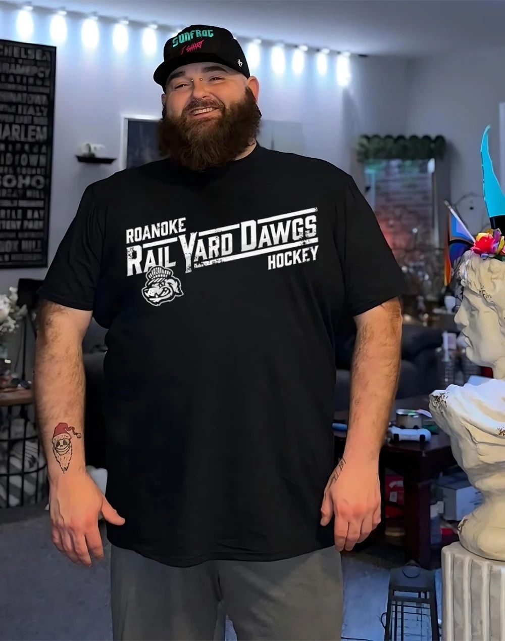 Roanoke Rail Yard Dawgs Hockey logo 2026 shirt