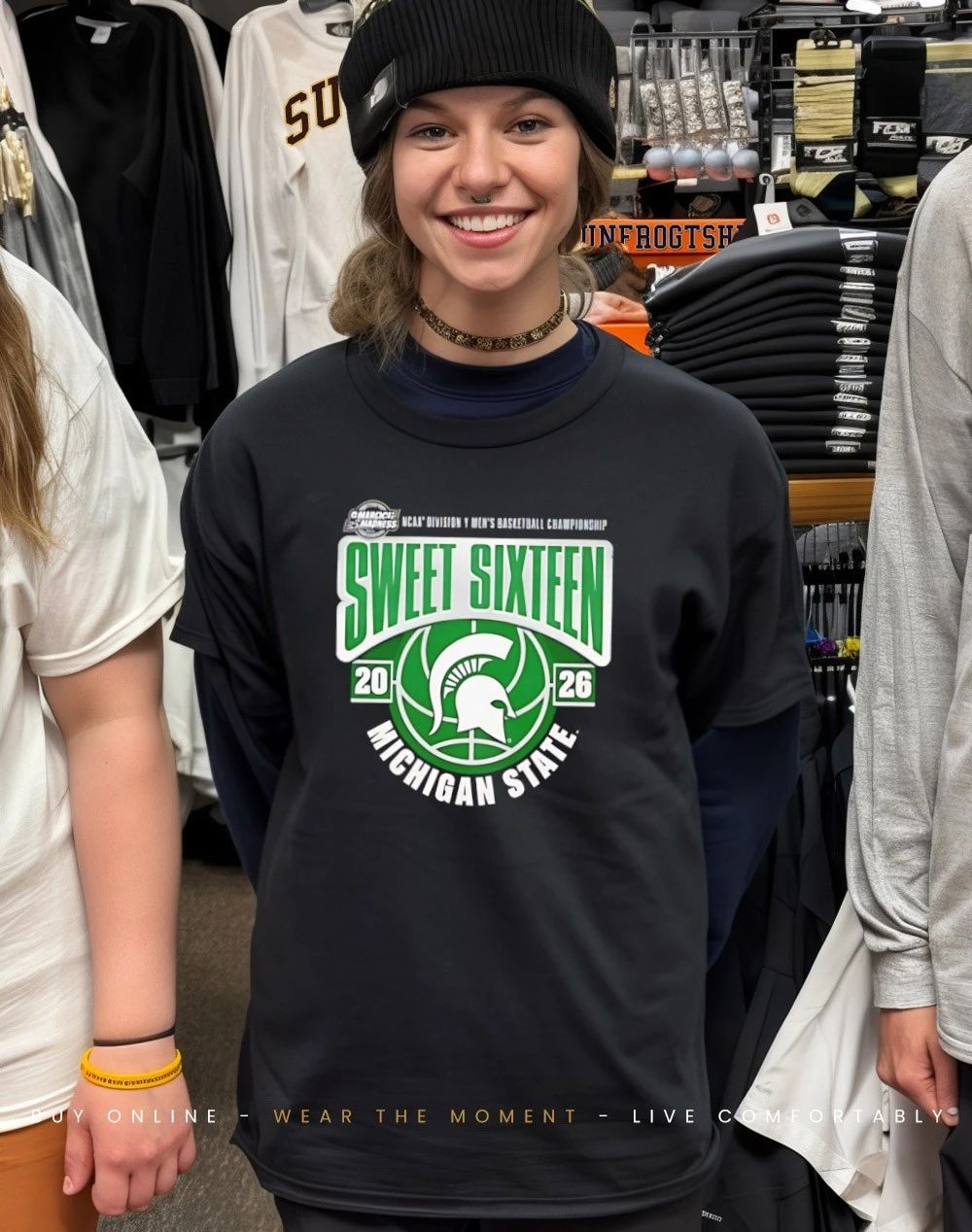 Michigan State Spartans Men’s Basketball 2026 NCAA March Madness Sweet 16 shirt