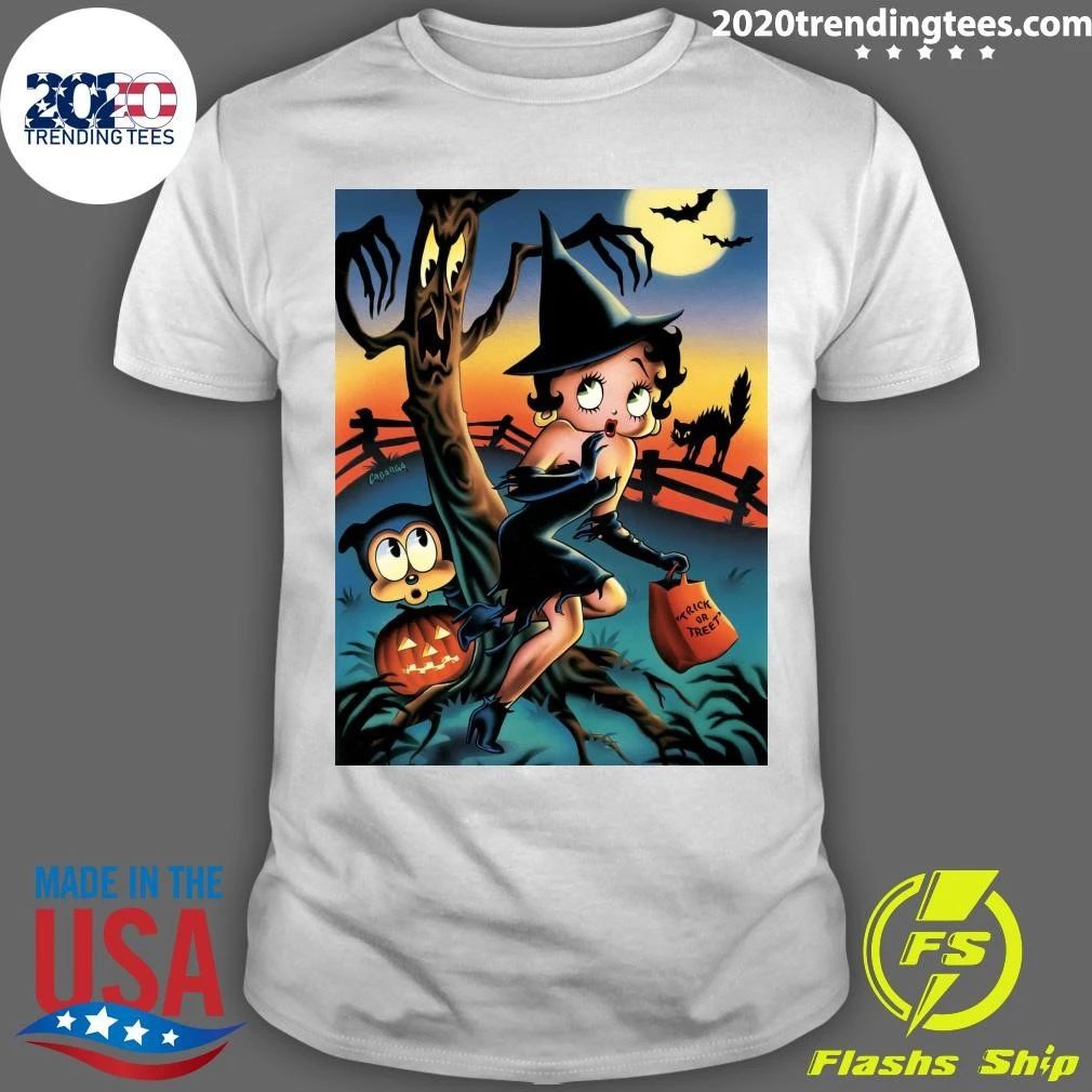 Betty Boop Trick or Treat Halloween Shirt
