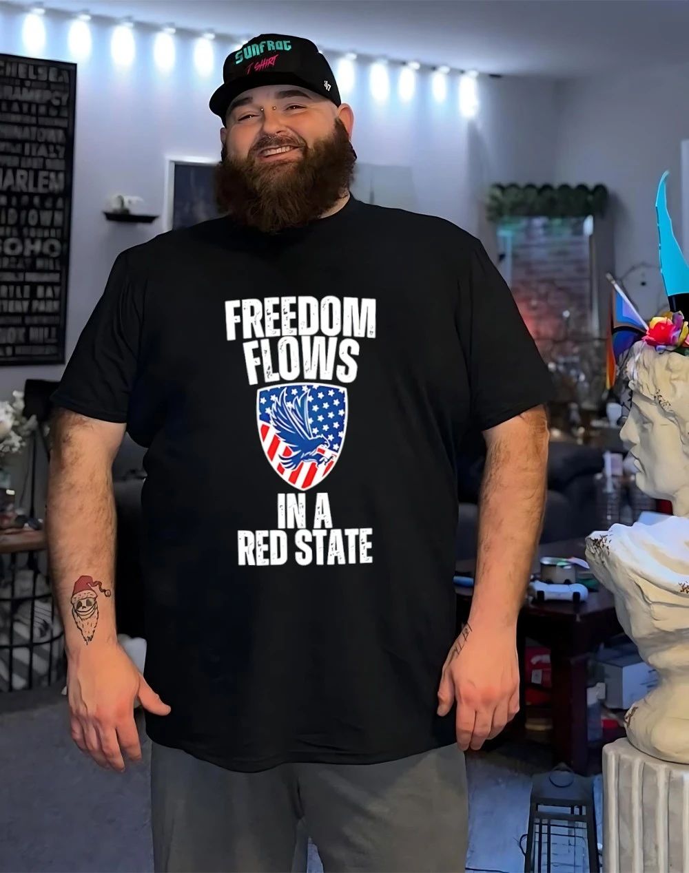 Freedom flows in a Red State Real Freedom shirt