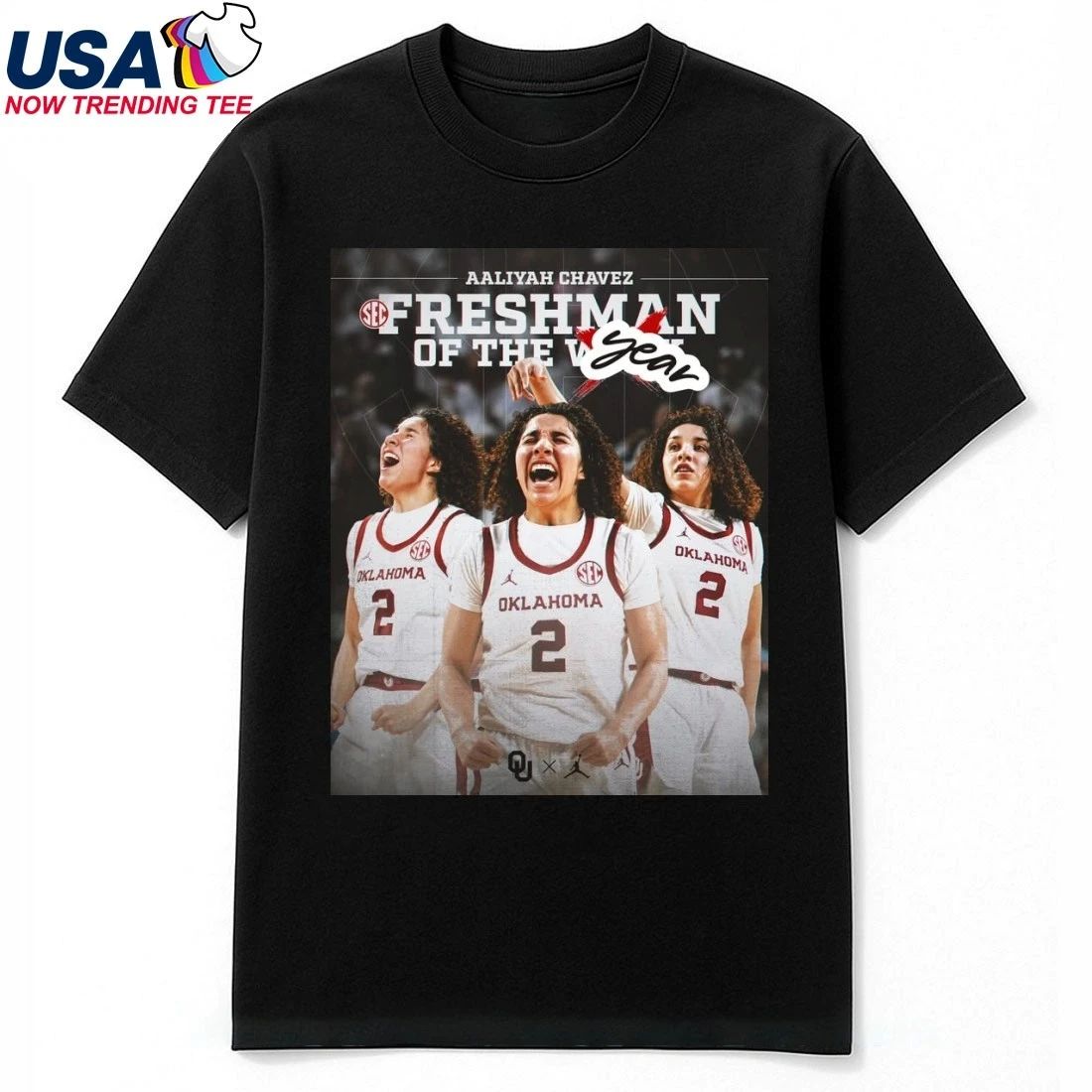 Oklahoma Sooners Aaliyah Chavez National Freshman of the Year Shirt