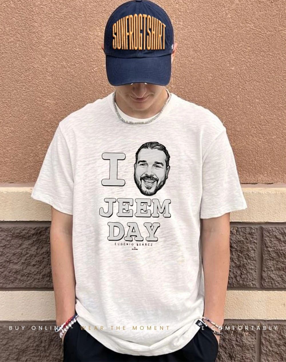 I Love Jeem Day Eugenio Suarez Cincinnati big head shirt