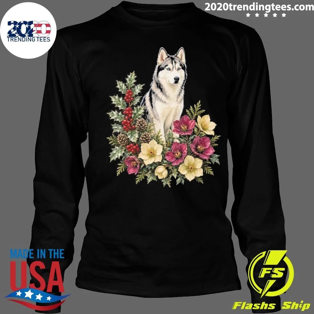Siberian Husky Dog Mom Christmas Sweater Shirt