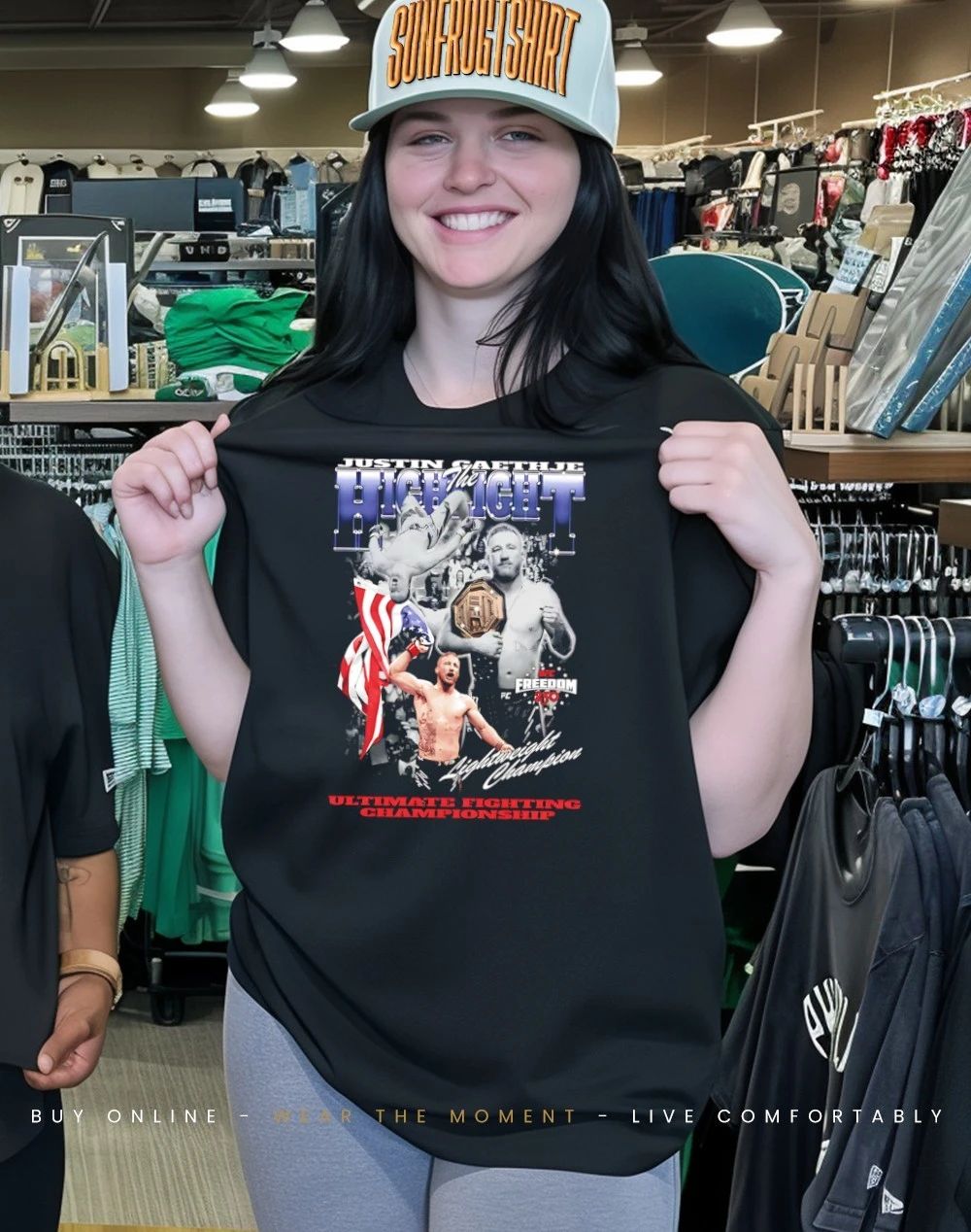 Justin Gaethje UFC Freedom 250 graphic shirt