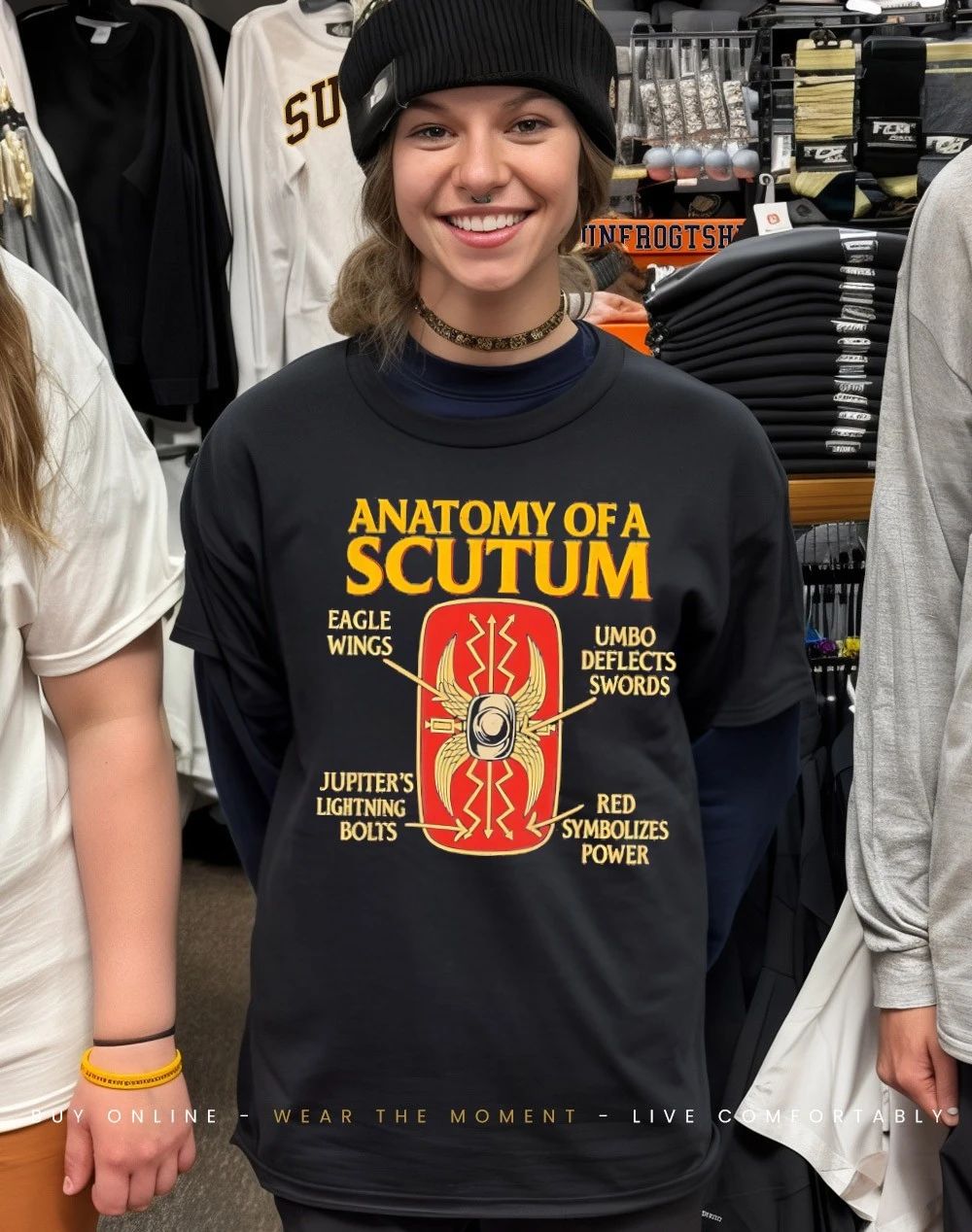 Anatomy of an ancient Roman scutum eagle wings umbo deflects swords shirt