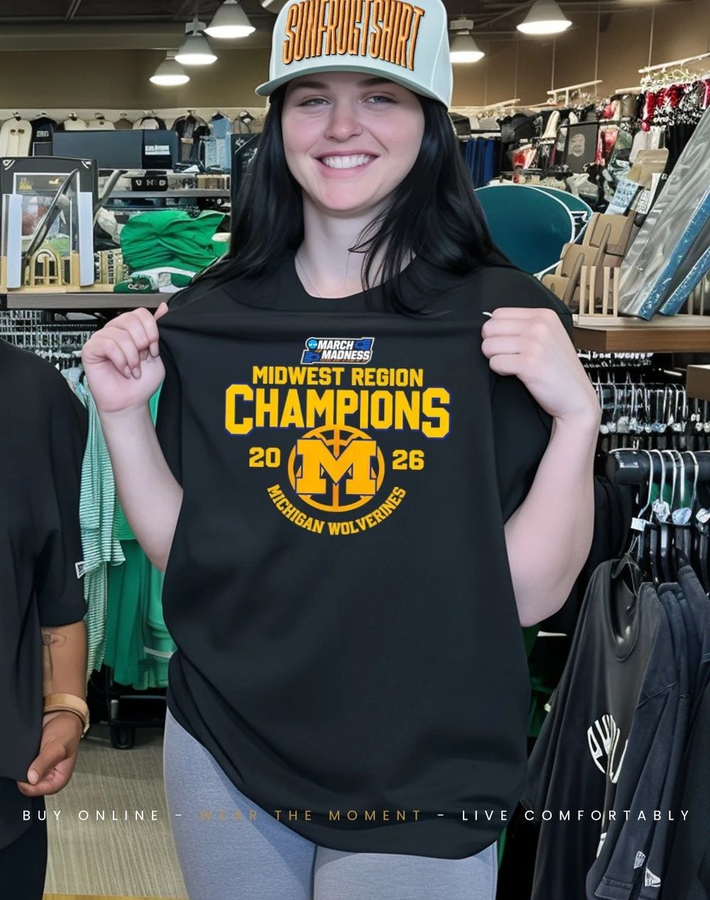 Michigan Wolverines Midwest Region Champions 2026 March Madness shirt