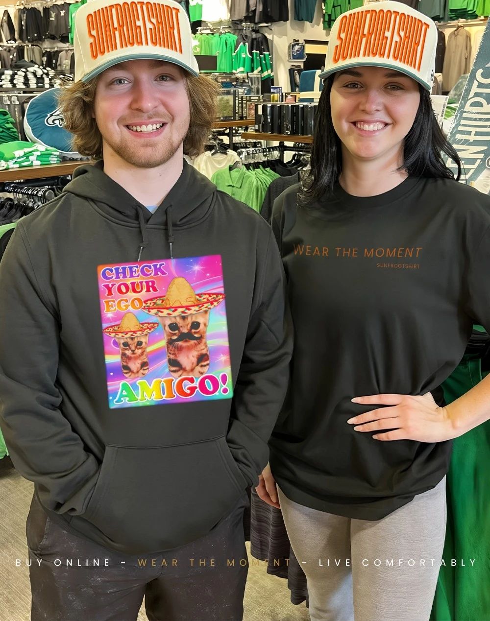 Check your Ego Amigo Cat Mexico shirt