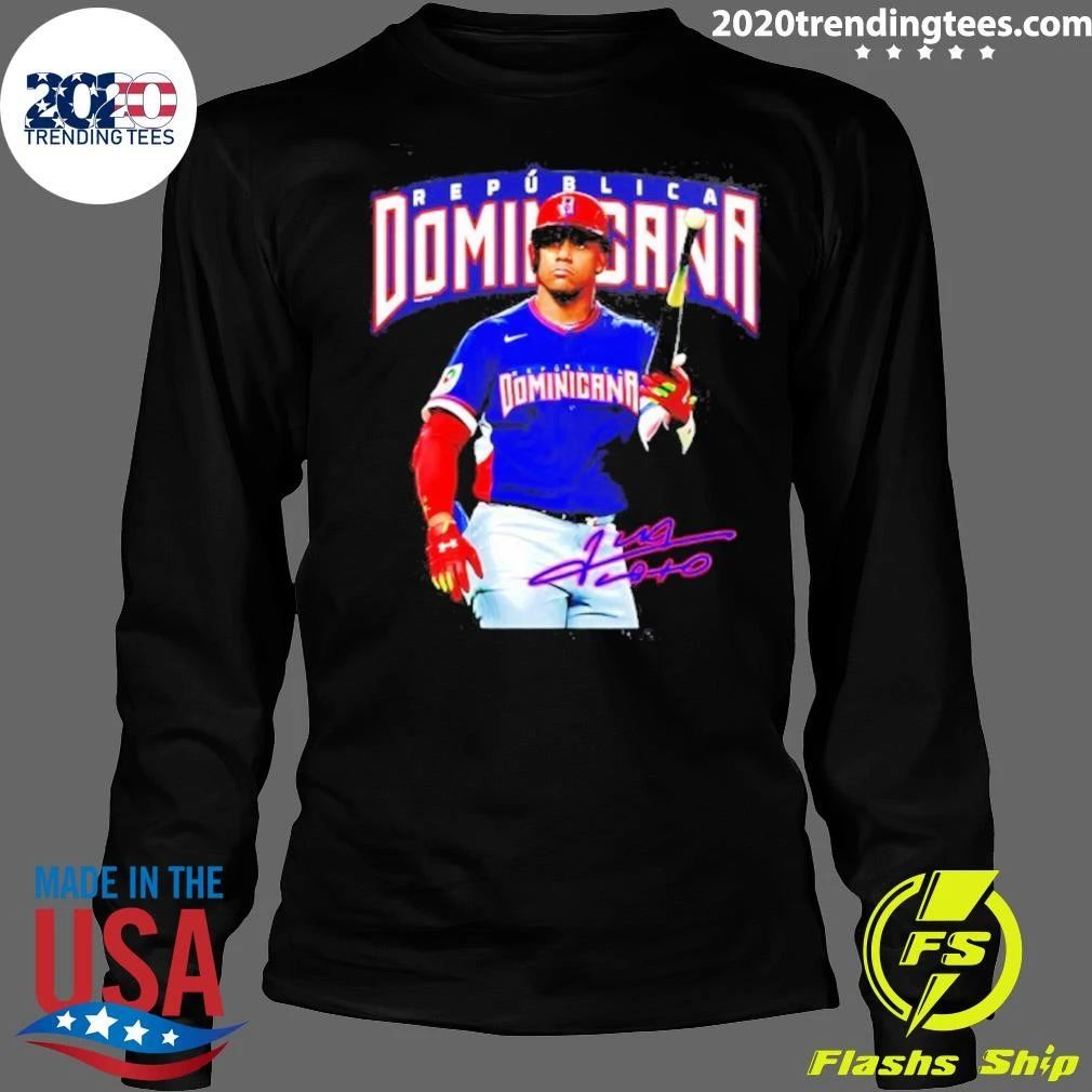 Juan Soto Republica Dominicana Baseball Player Signature Shirt