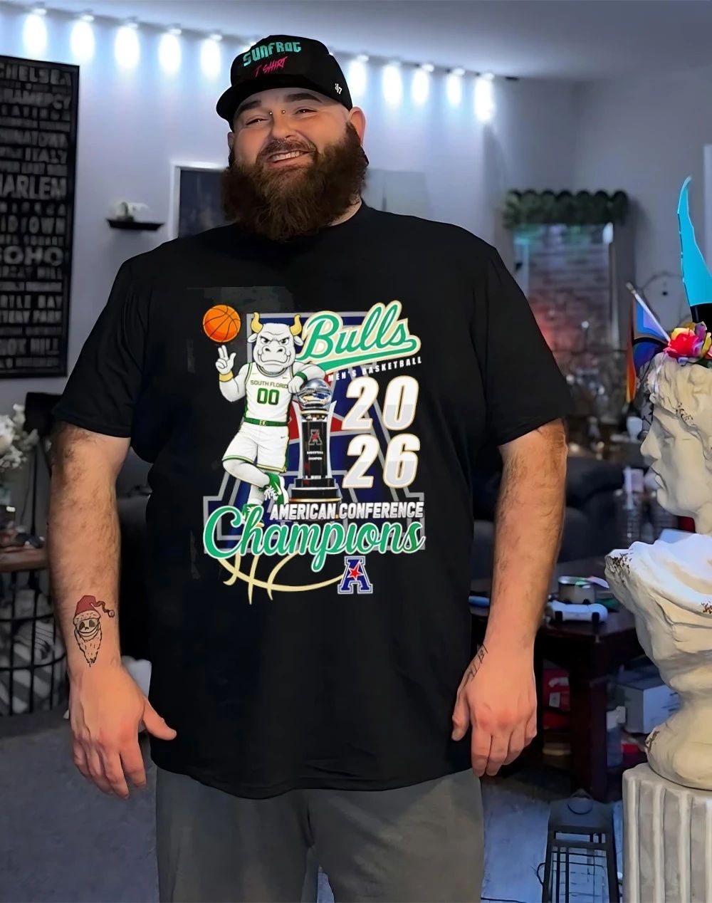 South Florida Bulls American Conference Champions 2026 mascot shirt