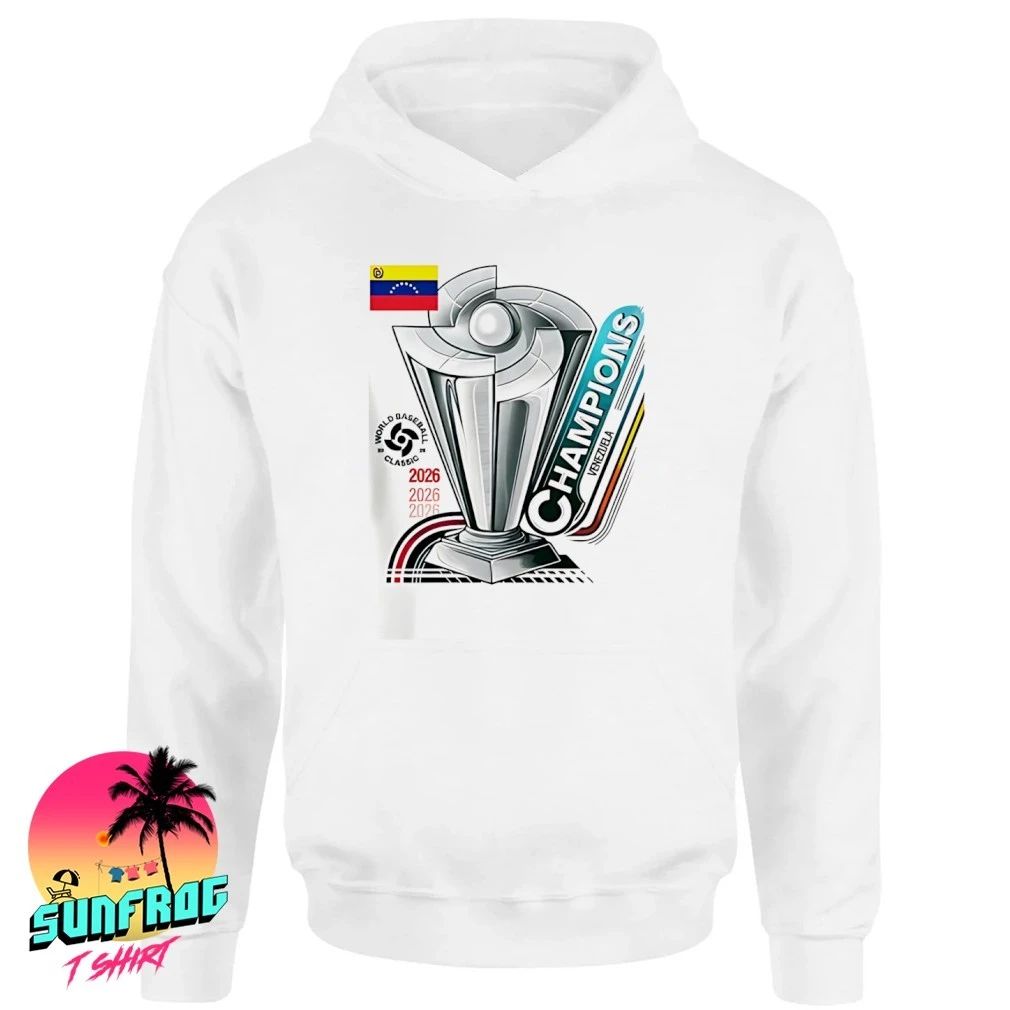 Venezuela World Baseball Classic 2026 Champions trophy logo shirt