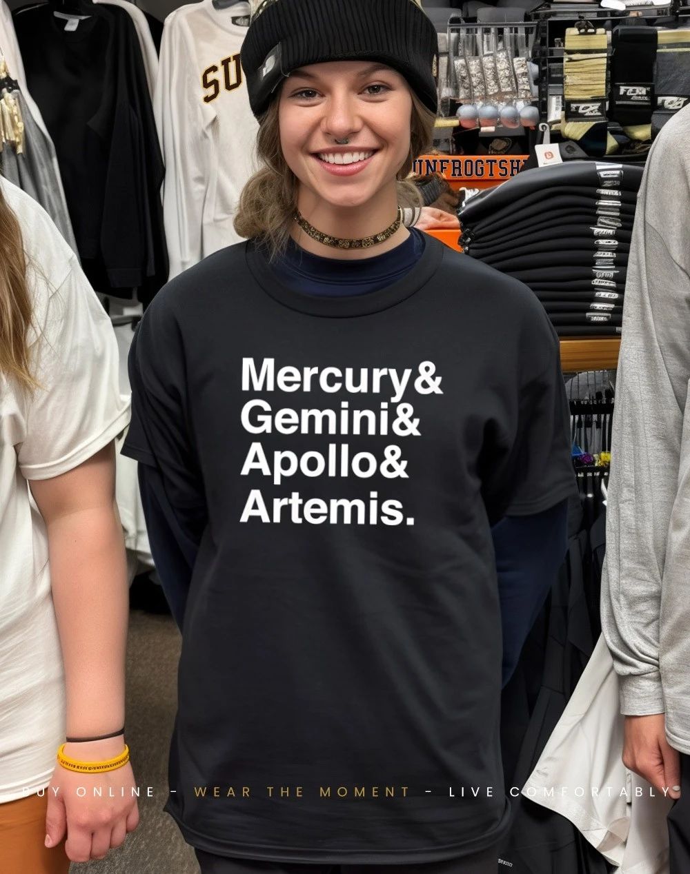 Mercury Gemini Apollo Artemis shirt