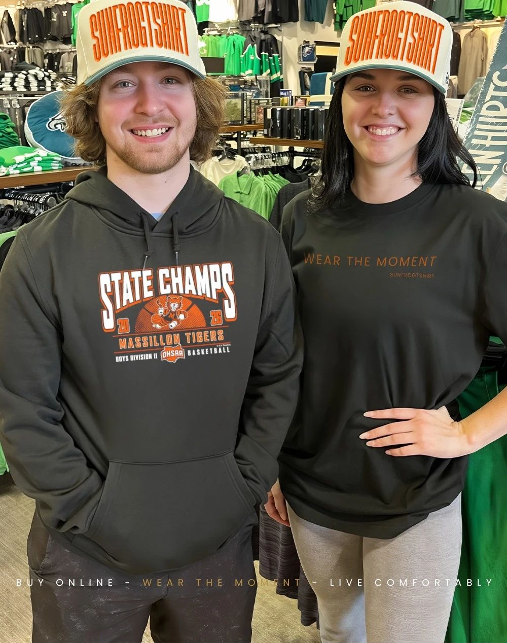 2026 OHSAA Boys Basketball D2 State Champions Massillon Tigers logo shirt