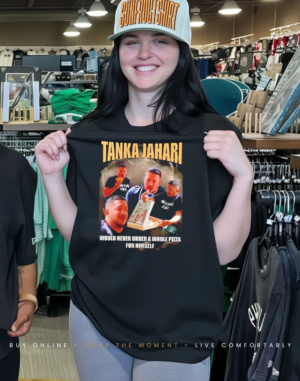 Tanka Jahari would never order a whole pizza for himself shirt